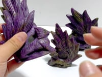 4 Pieces Atlantisite Nine-tailed Fox Carving