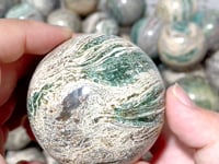 5-6.5cm Green Striped Jasper Spheres Ball Wholesale