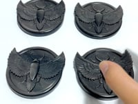 Silver Sheen Obsidian Scarab Carving Wholesale