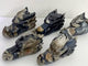 5 Pieces Volcanic Agate Dragon Head Carving(UV-Reactive)