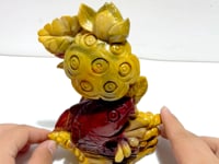 Unique Mookaite Lotus Flower&Fish Carving