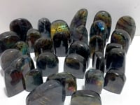 30 Pieces Beautiful Purple Yellow Labradorite Free Form