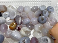 46 Pieces Geode Druzy Agate Eggs