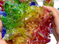 11 Pieces Aura Colorful Clear Quartz Cluster