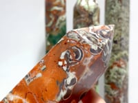 4 Pieces Tall China Agate Tower Point