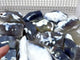 12 Pieces Black Orca Agate Flame Carving #1