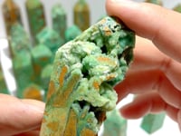 43 Pieces Indonesia Turquoise Druzy Geode Tower Points