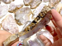 31 Pieces Beautiful Sakura Flower Agate Slab