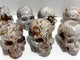 7 Pieces Geode Druzy Morocco Agate Skull Carving #3