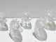 5 Pieces High Quality Clear Quartz Unicorn Carving