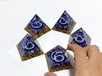 Lapis Lazuli Evil Eye Orgone Pyramid Wholesale