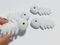 White Marble Fish Bone Carving Wholesale