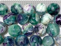 21 Pieces Beautiful Feather Fluorite Sphere