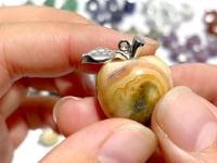 14 Types Small Apple Carving Wholesale Clear Quartz Green Aventurine Lepidolite