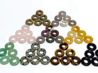 9 Types Crystal Donuts Rose Quartz Green Aventurine Ocean Jasper Wholesale