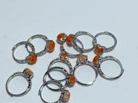 11 Pieces Beautiful Sunstone Heart Shape Ring #3