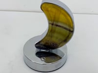 Beautiful Fluorite LED Table Lamp Moon Shape