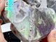 5 Pieces Aura Quartz Cluster Heart With Stand #5