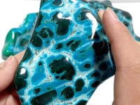 4 Pieces High Quality Polished Chrysocolla Mixed Malachite Home Decor #4