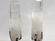 2 Pieces Clear Quartz Point Raw Bottom With Stand #1
