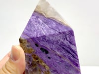 Unique Large Charoite Four-sided Point #1