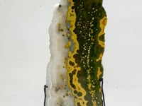 Unique 8th Vein Ocean Jasper Slab With Stand #12