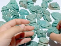 30 Pieces Amazonite Sea Animal Carving