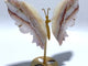 Stripe Agate Butterfly Wing Carving With Stand