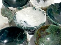 7 Pieces Moss Agate Bowl Carving