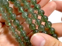 5 Pieces High Quality Green Rutile Quartz Bracelets
