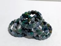 Beautiful Moss Agate Cut Faceted Bracelet Wholesale