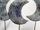 3 Pieces Beautiful Labradorite Moon Carving With Stand