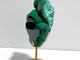 Unique Malachite Raw Bottom With Stand
