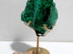 Unique Malachite Specimen Raw Bottom With Stand