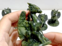 Green Jade Flying Dragon Carving Wholesale