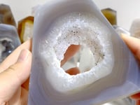 16 Pieces Four-sided Druzy Geode Agate Points
