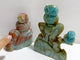 2 Pieces Caribbean Calcite Owl Carving