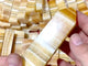 White & Yellow Calcite Four-Sided Tower Point Wholesale