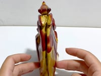 Unique Mookaite Flying Dragon Castle Carving #6