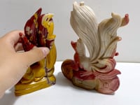 2 Pieces Mookaite Nine-tailed Fox Carving #6