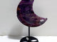 Large Charoite Moon Carving With Stand #6