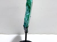 Unique Chrysocolla Mixed Malachite Specimen With Stand
