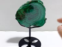 Unique Malachite Specimen With Stand