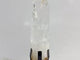 Clear Quartz Crystal Point Raw Bottom With Stand #B5