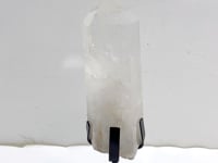 Large Clear Quartz Point Raw Bottom With Stand