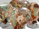 4 Pieces Large Money Agate Heart With Stand