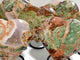 7 Pieces Large Money Agate Heart With Stand