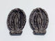 Silver Sheen Obsidian Virgin Mary Carving Wholesale