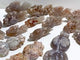 15 Pieces Sakura Flower Agate Beautiful Goldfish Carving