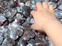 Pink & Blue Tourmaline Heart Wholesale